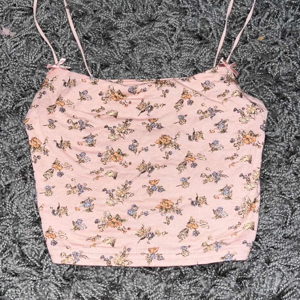 pacsun floral tank